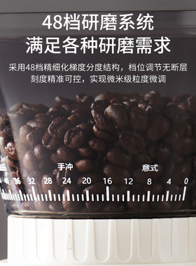 西屋WMDM06家用小型咖啡电动磨豆机咖啡豆研磨机手冲意式磨粉器
