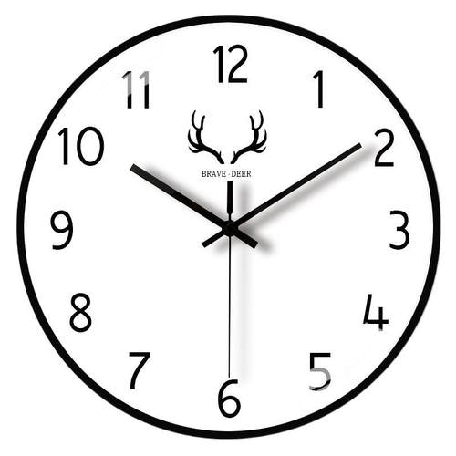 个性自动对时电波钟家用客厅卧室静音电波钟表挂钟 - 图3