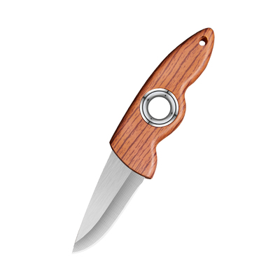 轴承旋转小刀家用便携水果刀多功能户外露营烧烤手把肉小刀