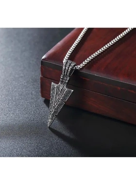 p0542-01 饰品 个性复古维京男士钛钢吊坠项链