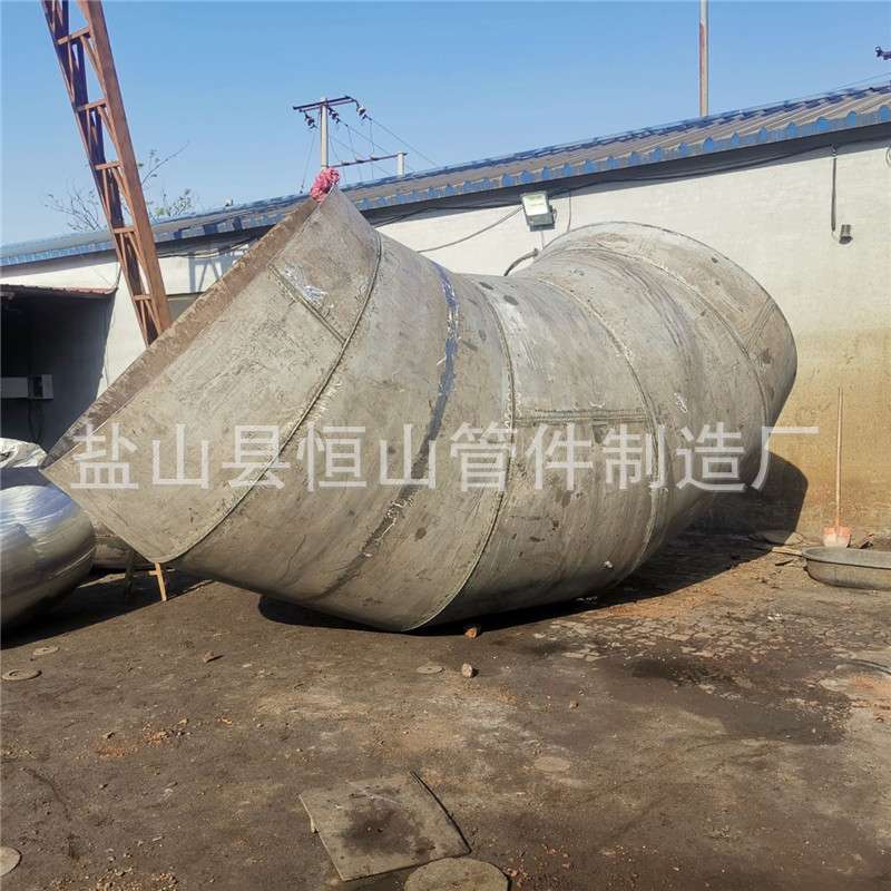 02s403大口径对焊钢制虾米腰弯头 钢板卷制90度烟道弯头 风道弯头 - 图0