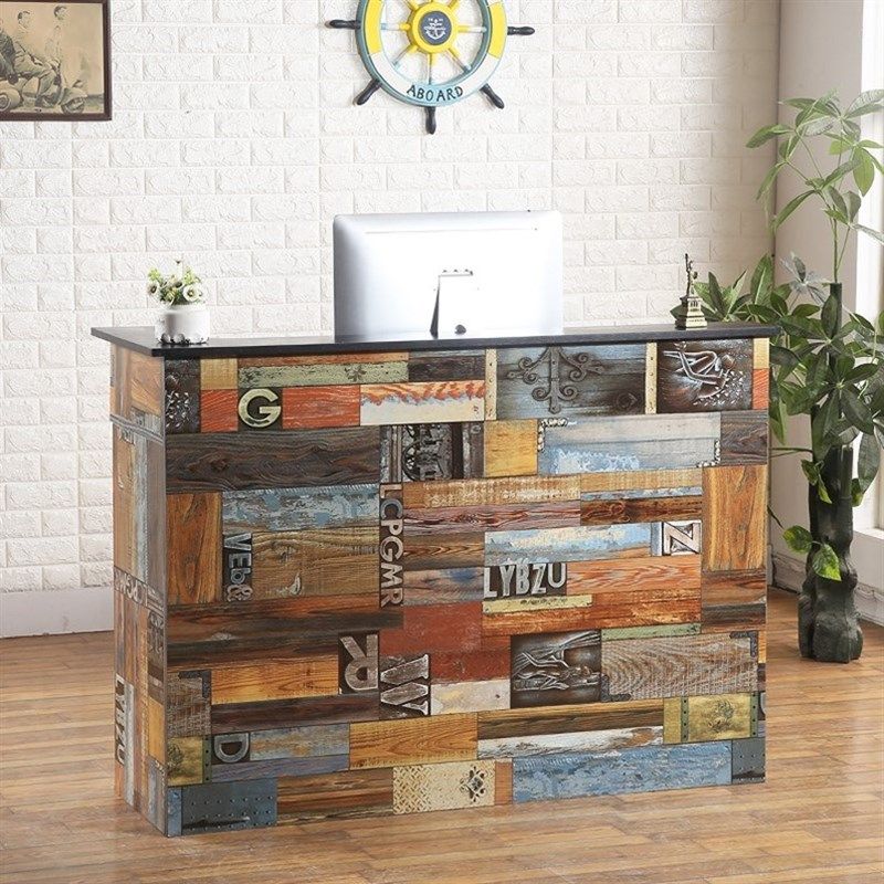 转角收银台服装店复古吧台前台理发店小吧台店铺便利店收款台柜台,淘宝优惠券,粉丝福利购,淘宝优惠卷