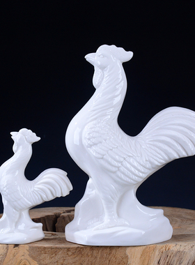 德化陶瓷生肖卧白牛家居摆件旺市牛办公室装饰工艺礼品牛年装饰品