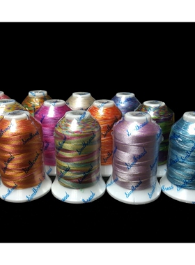 段染绣花线家用工业绣花机用绣花线法式绣花线embroidery thread