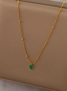 欧美复古小众设计多层叠戴钛钢项链女不掉色高级感吊坠锁骨链配饰