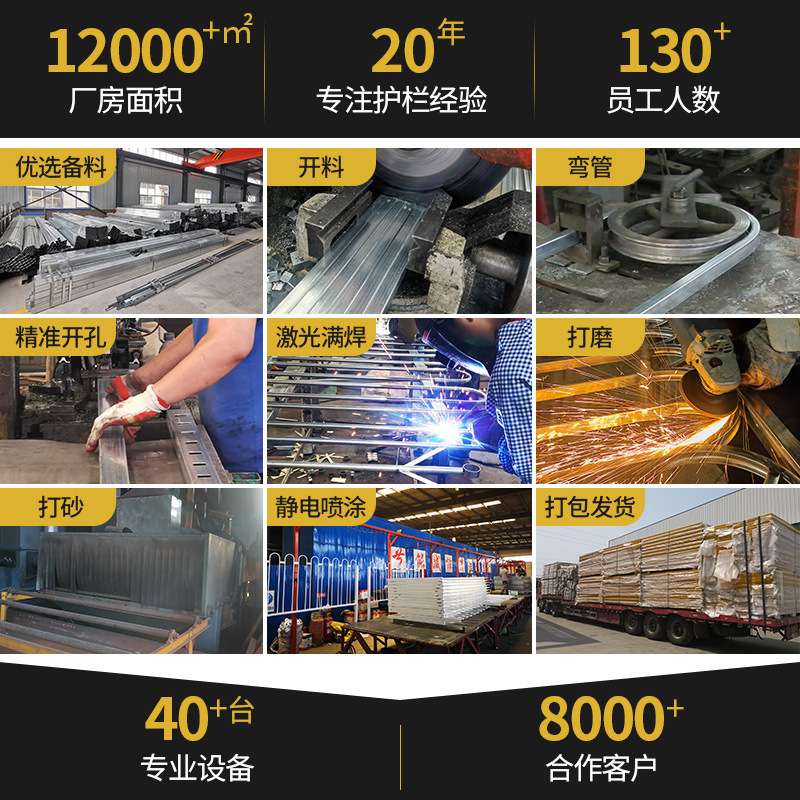 阳台护栏别墅室外窗户露台顶楼防护栏锌钢铝合金栏杆防坠栏杆 - 图1