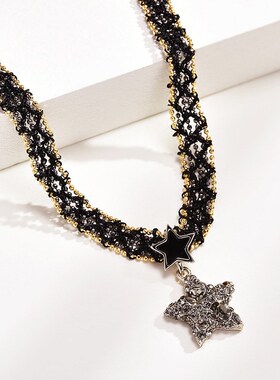 颈链脖子锁骨链项链饰品小众高级设计感网红装饰2023年新款潮女配