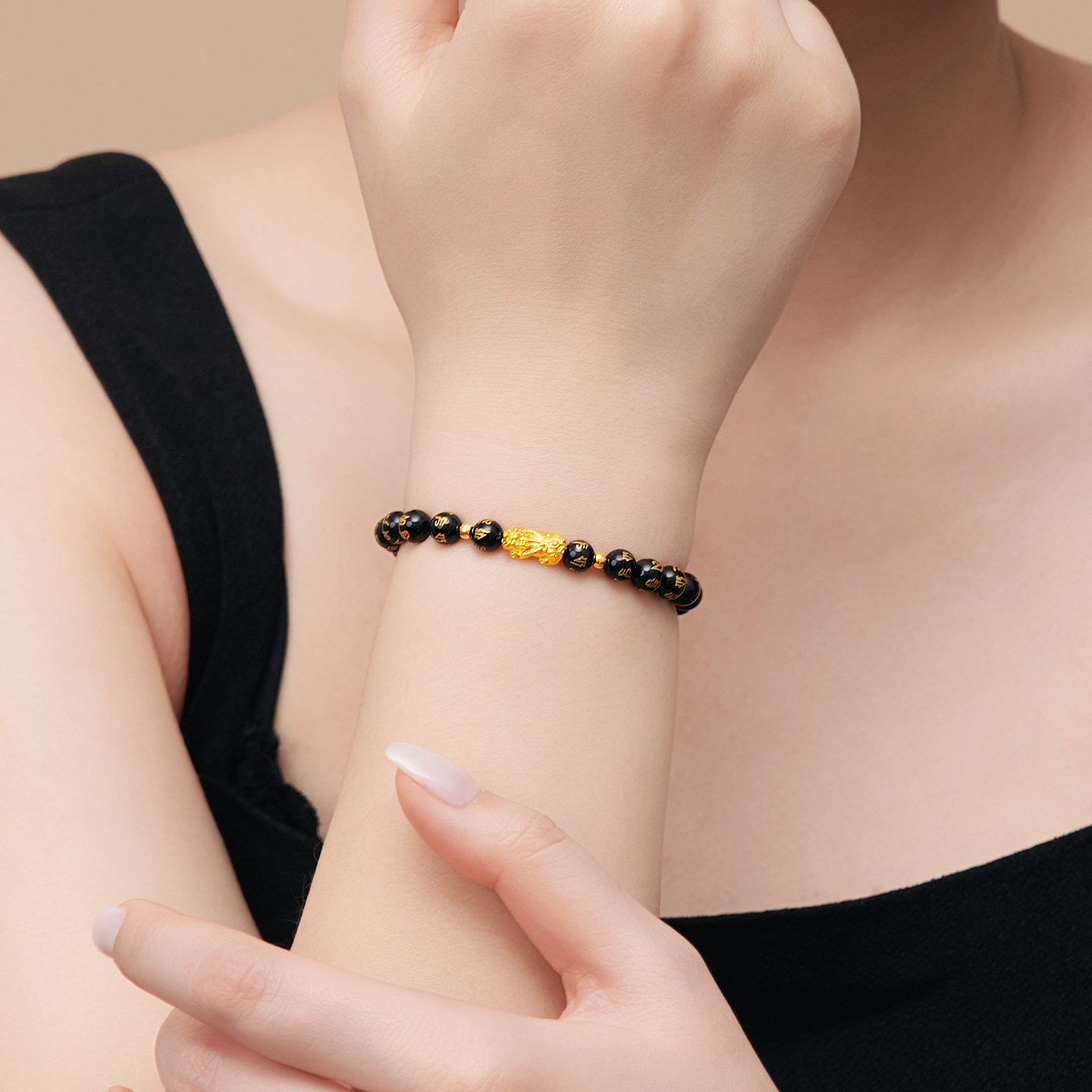 水贝黄金官方旗舰店足金999貔貅手串手链转运珠小克重礼物送男友,淘宝优惠券,粉丝福利购,淘宝优惠卷