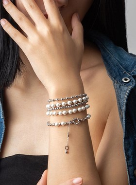 止肆丨设计师款春夏衣服配饰百搭珍珠项链女小众高级感颈链手链