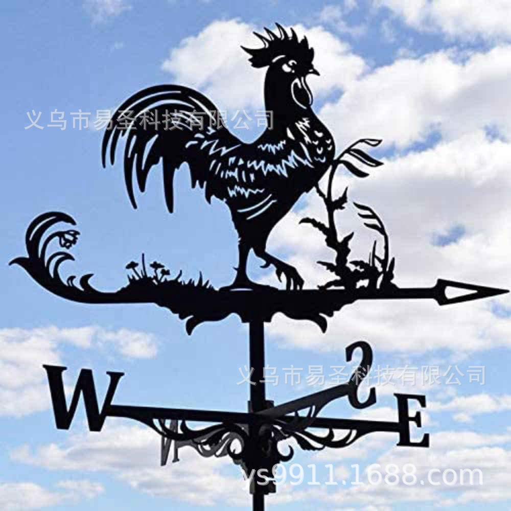 风向标金属动物风铁艺户外屋顶花园庭院装饰摆件工艺品铁艺装饰 - 图1