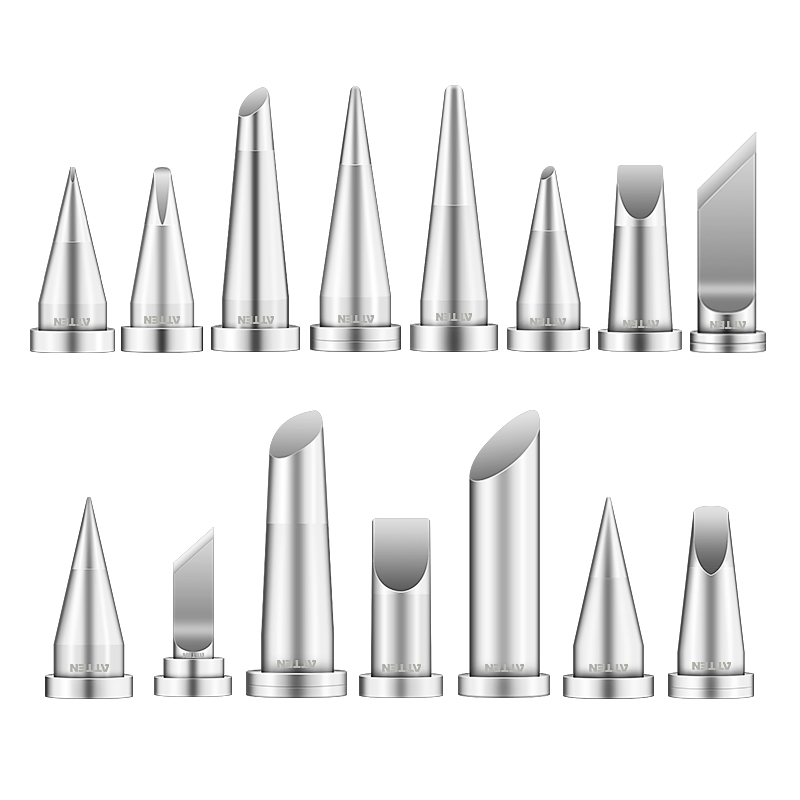 安泰信电烙铁头尖头ST100电焊台刀头马蹄头AT90DH维修工具配件80 - 图0