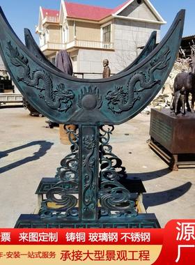 大型纯铜锣架上市公司摆件铸铜铜鼓鼓架可摆放铜鼓广西特色工艺品