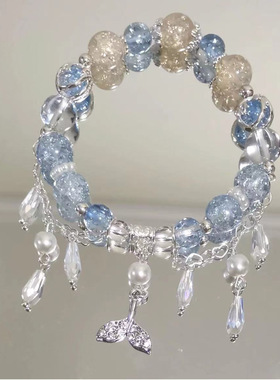 蝴蝶流苏手链女学生党高颜值手串