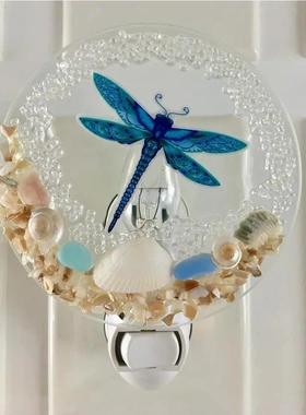 新款创意乌龟海洋墙壁灯贝壳场景装饰