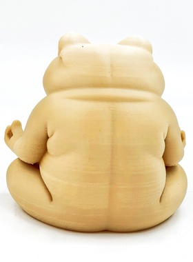3D打印创意十足禅宗青蛙网红摆地摊爆款的复古打坐青蛙装饰摆件
