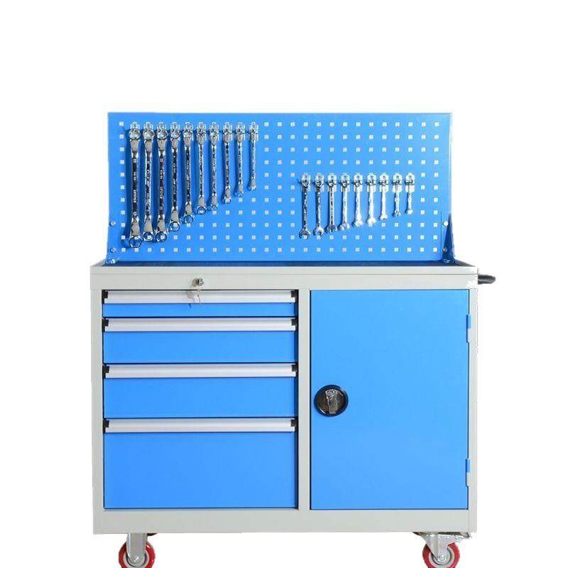 重型五金工具车汽修厂维修手推带轮工具柜加厚四抽一门车间手推车,淘宝优惠券,粉丝福利购,淘宝优惠卷