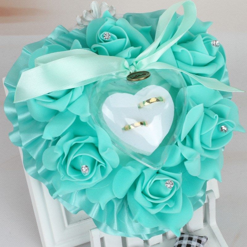 西式迷你小号玫瑰花婚庆戒枕 PE泡沫花心形蛋糕单层戒枕 戒枕批,淘宝优惠券,粉丝福利购,淘宝优惠卷