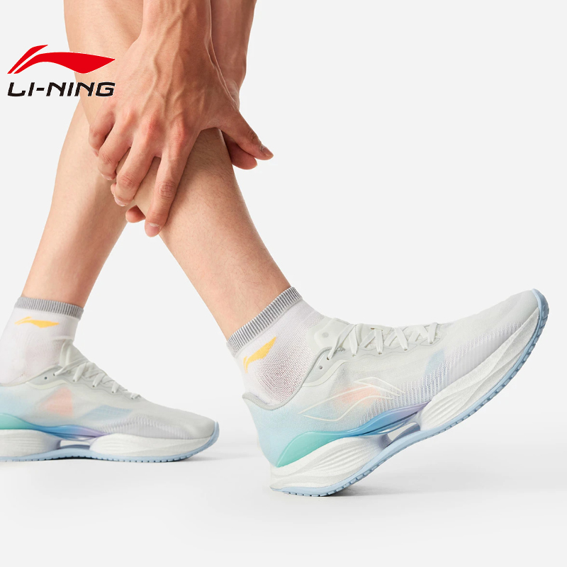 李宁冬季男女鞋超轻22轻质速跑鞋竞速训练运动鞋跑步鞋ARBV001-25 - 图0