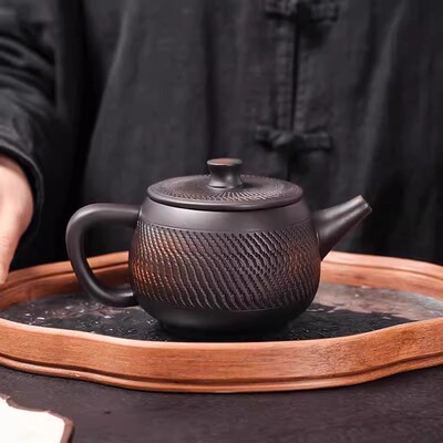 建水紫陶茶壶泡茶家用