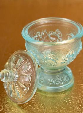 供台七宝古法琉璃室内家居八吉祥供水杯贡杯佛台供佛用品圣水杯