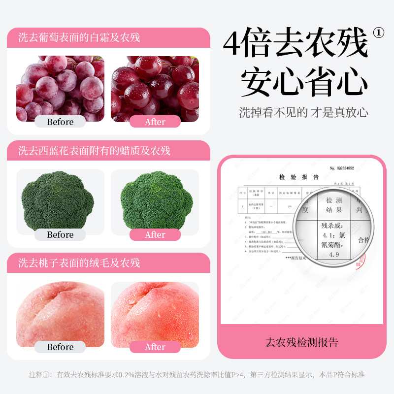 植护洗洁精家用洗涤剂A类食品级果蔬净去油清洗液洗碗官方旗舰店