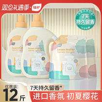 Plant protection cherry blossom perfume laundry detergent liquid whole box batch of affordable machine wash lasting Remain official flagship store New products