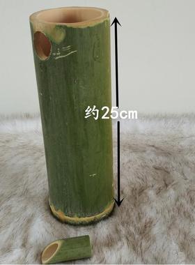 竹筒流水组件鱼缸客厅假山楠竹滴水器桌面竹制品循环摆件庭院景观