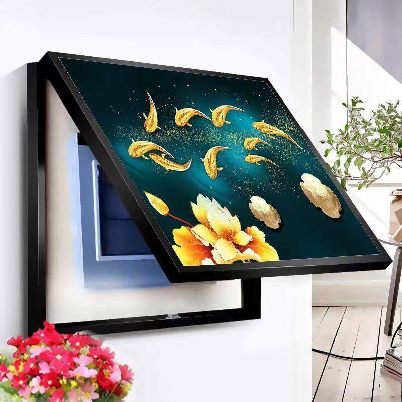 电表箱装饰画免打孔现代简约遮挡箱客厅墙壁电表盒配电箱遮挡挂画,淘宝优惠券,粉丝福利购,淘宝优惠卷