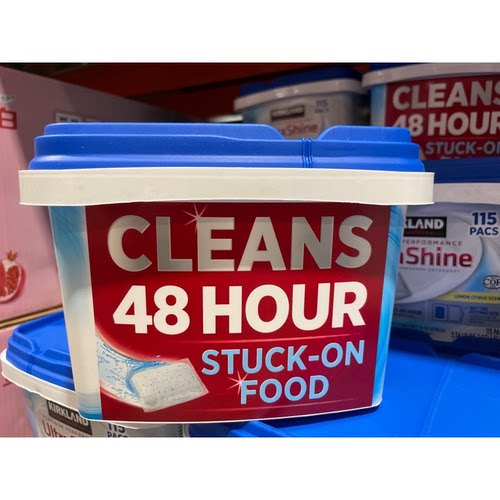 科克兰洗碗机洗涤块115块装Costco山姆代购 多效清洁进口家庭装 - 图2