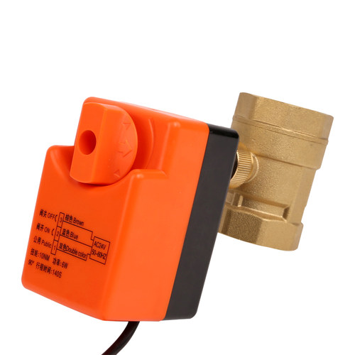 大扭力常闭式220V电动球阀带手动装置暖通空调水管阀门控制器阀门 - 图2