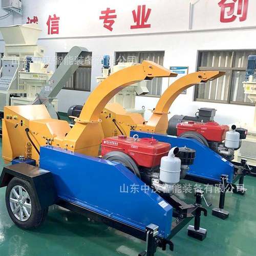 树枝粉碎机柴油大型果园杂木粉碎机移动式木屑机链板式木材粉碎机 - 图1