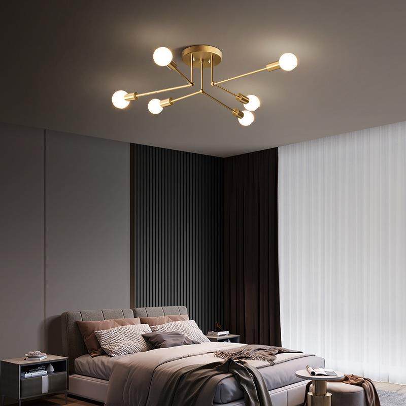 全铜北欧卧室灯吸顶灯现代简约主卧室房间灯书房灯个性设计师灯具,淘宝优惠券,粉丝福利购,淘宝优惠卷