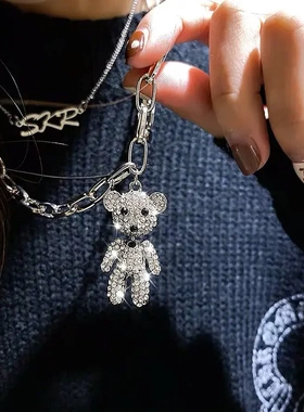 双层叠戴时尚项链韩国东大门春夏吊坠锁骨链外出百搭颈链颈饰