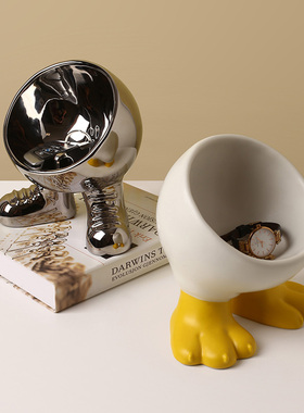 进门口放钥匙收纳摆件创意轻奢可爱果盘玄关鞋柜电视柜家居装饰品