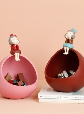 入户钥匙收纳摆件鞋柜玄关客厅钥匙摆放台轻奢女孩乔迁新居礼品门