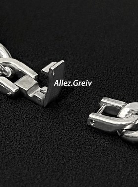 钛钢项链男生潮酷简约百搭欧美街头嘻哈古巴链粗款情侣配饰不掉色