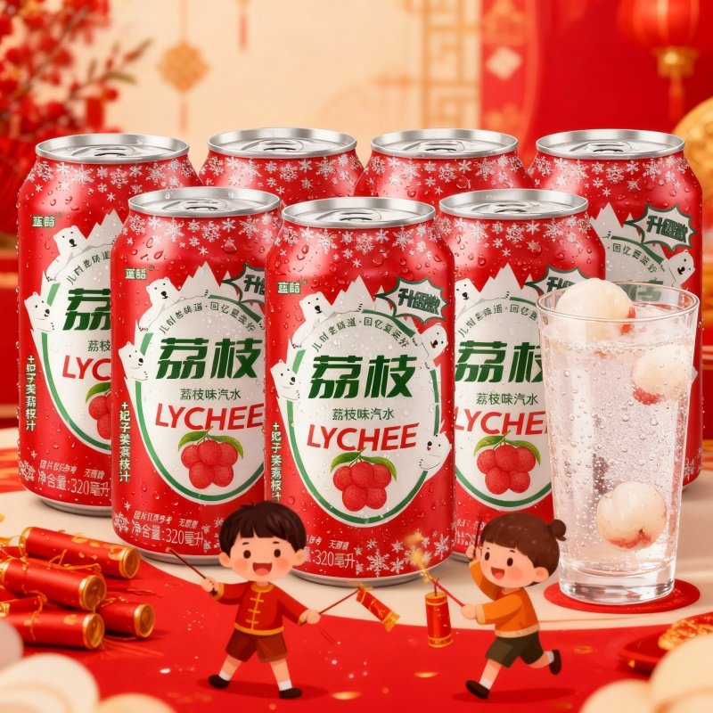 【囤货8罐】荔枝汽水官方推荐解渴劲爽碳酸饮料整箱果味气泡水,淘宝优惠券,粉丝福利购,淘宝优惠卷