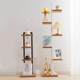 Invisible bookshelf floor-standing living room simple corner display rack bedside home corner storage rack bedside storage rack bedside storage rack