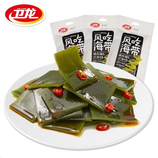卫龙海带小零食风吃海带丝开袋即食办公室零食休闲食品小吃小包装