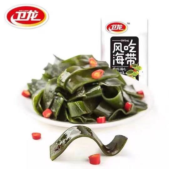 卫龙海带小零食风吃海带丝开袋即食办公室零食休闲食品小吃小包装
