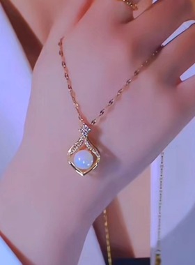 爆款人鱼姬珍珠项链女小众高级