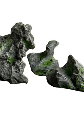 庭院假山仿真石头鱼缸橱窗花园造景楼梯装饰品大型摆件绿植微景观