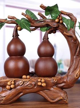 新中式葫芦摆件客厅玄关酒柜电视柜招财装饰摆设乔迁新居送礼