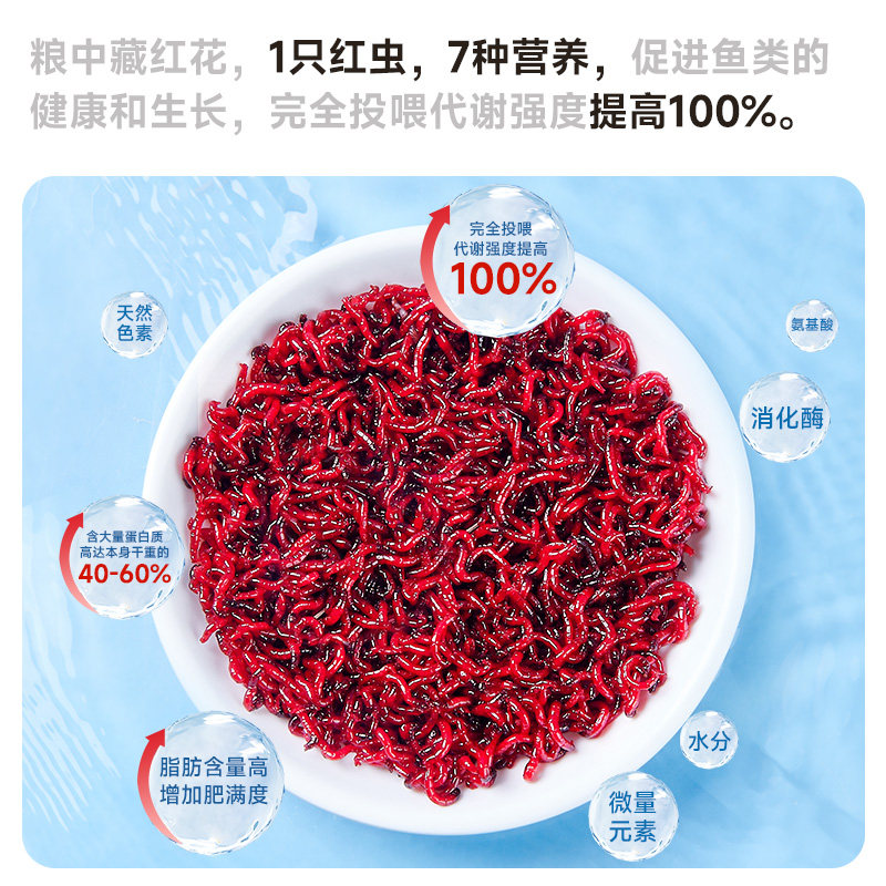 yee红虫冰冻鱼食牛心汉堡红线虫水蚤丰年虾罗汉鱼粮七彩神仙饲料,淘宝优惠券,粉丝福利购,淘宝优惠卷