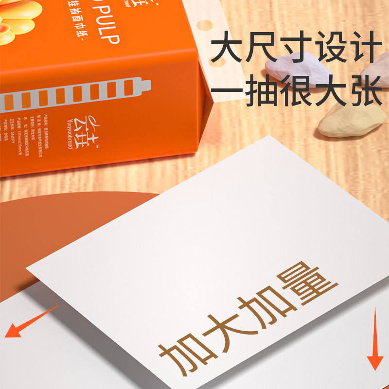 【整箱6060张】12大提悬挂式抽纸家用餐巾纸加厚加量纸巾送4挂钩 - 图2