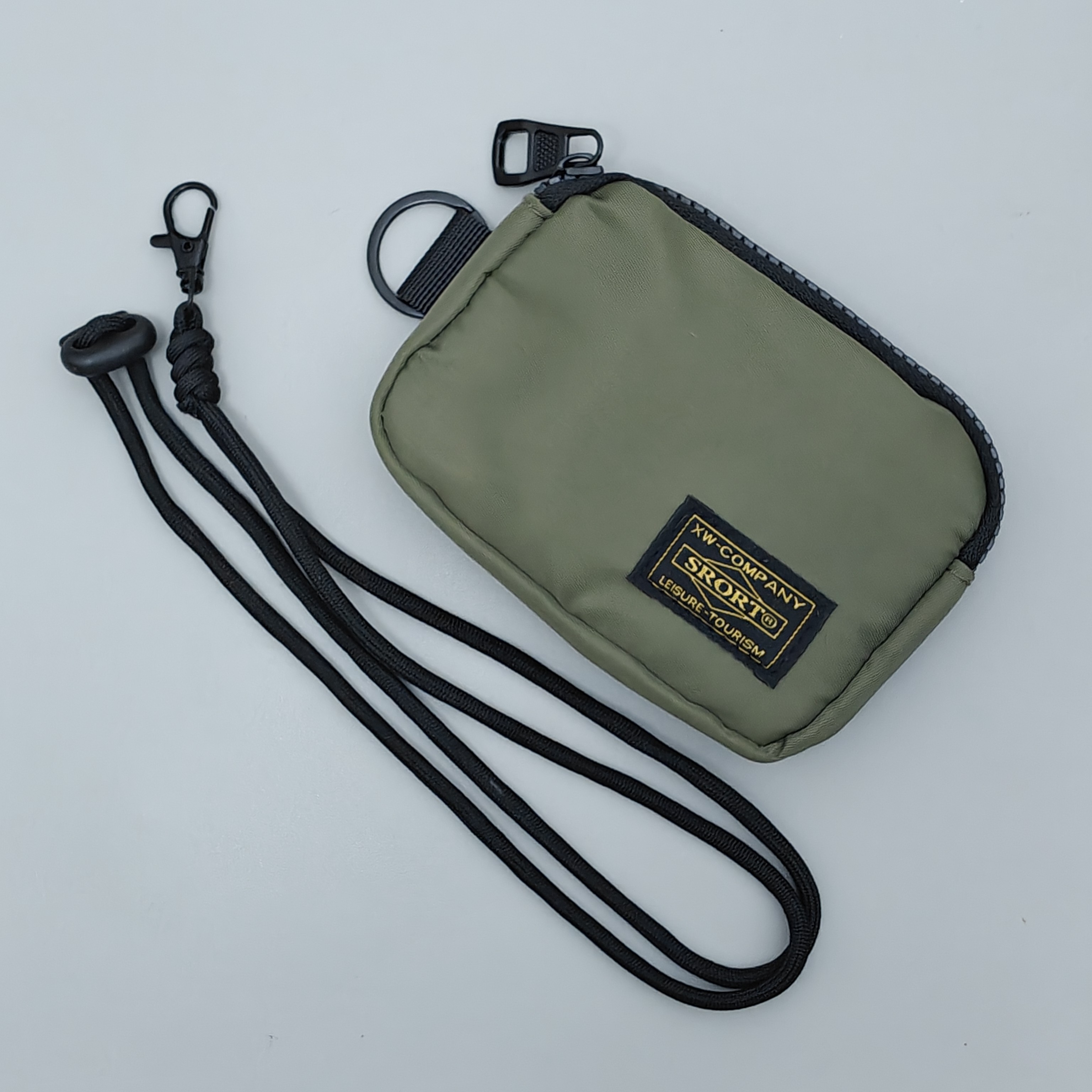 New men's key bag, outdoor sports card bag, water-repellent coin purse, thickened and wear-resistant, earphone storage bag