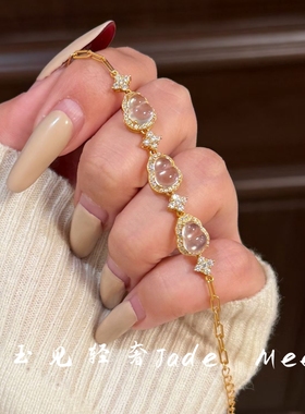 清透感水沫玉葫芦手链s925银小众轻奢高级感时尚珠宝送证书送朋友
