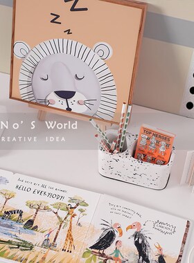 KINO奇诺儿童房摆件现代简约样板间G软装小孩房间布置学习桌装饰