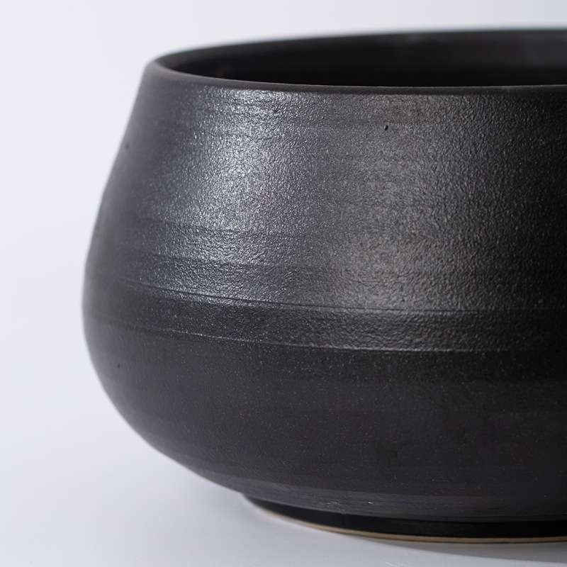 简约陶瓷桌面矮脚托盘花盆微景观仿真松树盆栽家居前台装饰软装瓶 - 图1