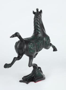 纯黄铜新款马踏飞燕摆件中式家居办公室生肖马铜马装饰送礼工艺品